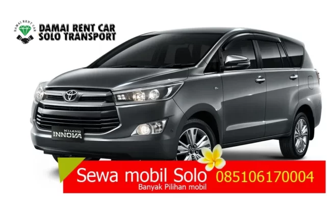Rental Sewa mobil Solo dengan sopir